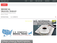 Tablet Screenshot of medicaltraveltoday.com